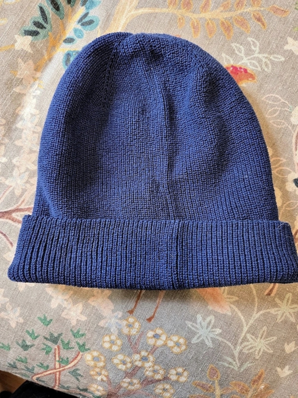 Madewell (Re)sourced Cotton Cuffed Beanie Blue Knit